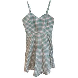 Plaid Spaghetti Strap Dress